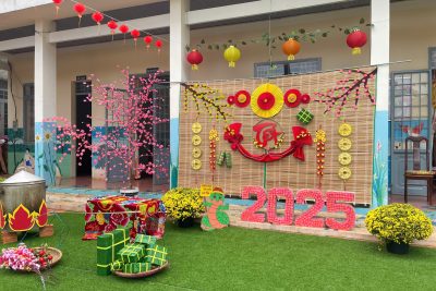 Một số hoạt động trong lễ hội mừng xuân Ất Tỵ 2025 của trường Mầm non Thị trấn Ea Pốk
